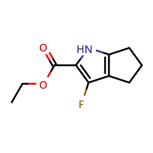 Ethyl 3-Fluoro-1,4,5,6-tetrahydrocyclopenta[b]pyrrole-2-carboxylate