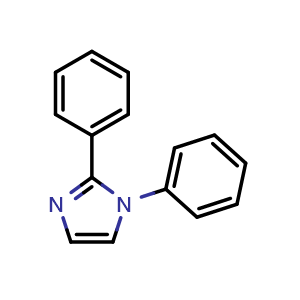 Chemical structure of 1,2-Diphenylimidazole , CAS 52179-66-5, AChemBlock V147296