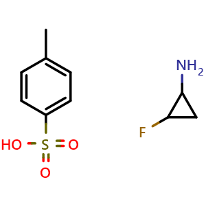 Chemical structure of 2-Fluorocyclopropanamine 4-Methylbenzenesulfonate , CAS 417725-06-5, AChemBlock V147319