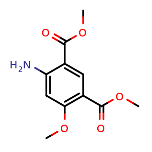 Chemical structure of Dimethyl 4-Amino-6-methoxyisophthalate , CAS 2741360-73-4, AChemBlock V147532
