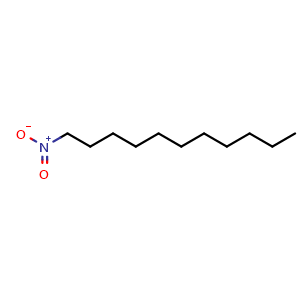 Chemical structure of 1-Nitroundecane , CAS 2216-25-3, AChemBlock V147709