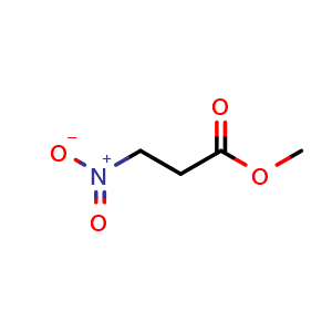 Chemical structure of Methyl 3-Nitropropanoate , CAS 20497-95-4, AChemBlock V147713