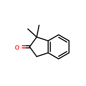 Chemical structure of 1,1-Dimethyl-1H-inden-2(3H)-one , CAS 38634-65-0, AChemBlock V147742