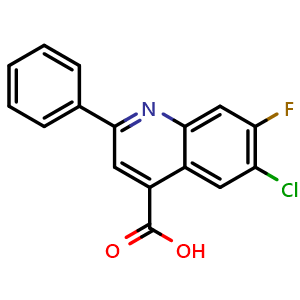 6-Chloro-7-fluoro-2-phenylquinoline-4-carboxylic Acid