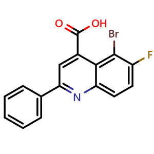 5-Bromo-6-fluoro-2-phenylquinoline-4-carboxylic Acid