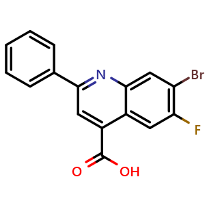 7-Bromo-6-fluoro-2-phenylquinoline-4-carboxylic Acid