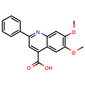 6,7-Dimethoxy-2-phenylquinoline-4-carboxylic Acid