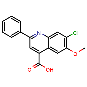 7-Chloro-6-methoxy-2-phenylquinoline-4-carboxylic Acid