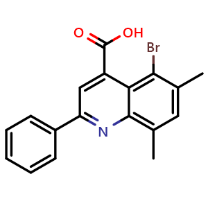 5-Bromo-6,8-dimethyl-2-phenylquinoline-4-carboxylic Acid