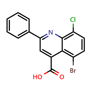 5-Bromo-8-chloro-2-phenylquinoline-4-carboxylic Acid