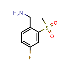 (4-fluoro-2-(methylsulfonyl)phenyl)methanamine