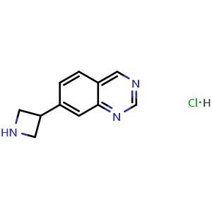 Chemical structure of 7-(3-Azetidinyl)quinazoline Hydrochloride , CAS 2752762-98-2, AChemBlock V147911