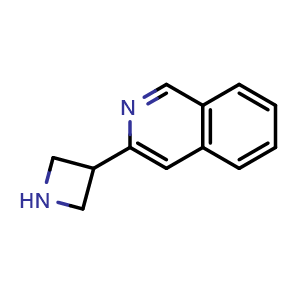Chemical structure of 3-(3-Azetidinyl)isoquinoline , CAS 2356080-15-2, AChemBlock V147923