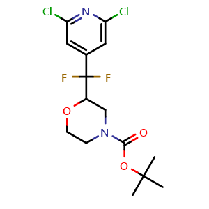 4-Boc-2-[(2,6-dichloro-4-pyridyl)difluoromethyl]morpholine
