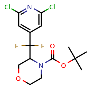 4-Boc-3-[(2,6-dichloro-4-pyridyl)difluoromethyl]morpholine