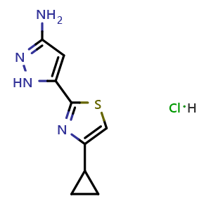 3-Amino-5-(4-cyclopropyl-2-thiazolyl)pyrazole Hydrochloride