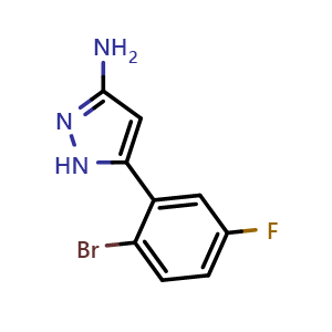 3-Amino-5-(2-bromo-5-fluorophenyl)pyrazole
