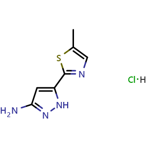 3-Amino-5-(5-methyl-2-thiazolyl)pyrazole Hydrochloride