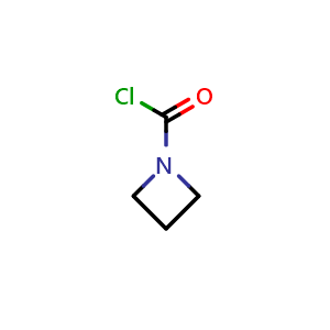 Chemical structure of Azetidine-1-carbonyl Chloride , CAS 75485-12-0, AChemBlock V148320