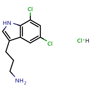 3-(5,7-Dichloro-3-indolyl)-1-propanamine Hydrochloride