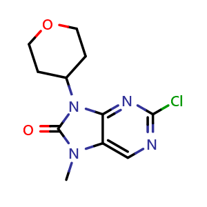 2-Chloro-7-methyl-9-(4-tetrahydropyranyl)-7H-purin-8(9H)-one