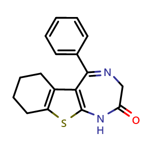 5-Phenyl-6,7,8,9-tetrahydro-1H-benzo[4,5]thieno[2,3-e][1,4]diazepin-2(3H)-one