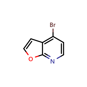 Chemical structure of 4-Bromofuro[2,3-b]pyridine , CAS 1781987-65-2, AChemBlock V148396