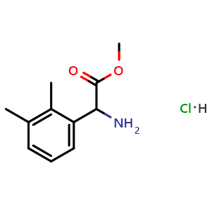 Chemical structure of Methyl 2-Amino-2-(2,3-dimethylphenyl)acetate Hydrochloride , CAS 2738921-97-4, AChemBlock V148400