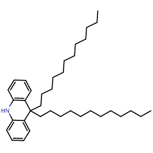 Chemical structure of 9,9-Didodecyl-9,10-dihydroacridine , CAS 2740844-51-1, AChemBlock V148423