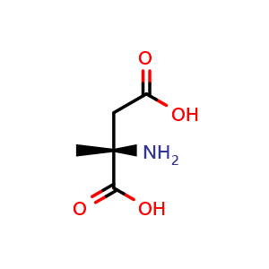 Chemical structure of L-alpha-Methylaspartic Acid , CAS 3227-17-6, AChemBlock V148442
