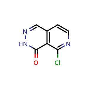 Chemical structure of 5-Chloropyrido[3,4-d]pyridazin-4(3H)-one , CAS 1824466-35-4, AChemBlock V148443