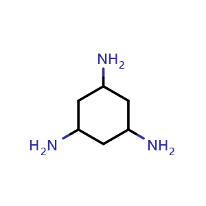 Chemical structure of 1,3,5-Triaminocyclohexane , CAS 74421-58-2, AChemBlock V148472