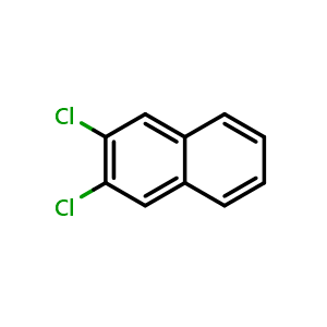 Chemical structure of 2,3-Dichloronaphthalene , CAS 2050-75-1, AChemBlock V148493