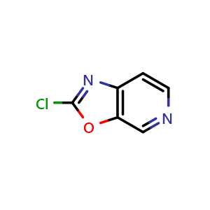 Chemical structure of 2-Chlorooxazolo[5,4-c]pyridine , CAS 916792-10-4, AChemBlock V148574
