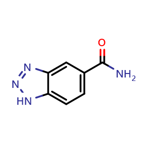 Chemical structure of 5-Benzotriazolecarboxamide , CAS 875282-58-9, AChemBlock V148593