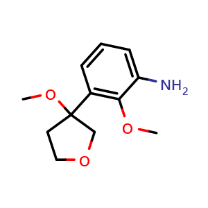 2-Methoxy-3-(3-methoxy-3-tetrahydrofuryl)aniline