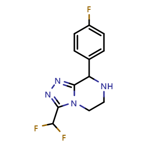 3-(Difluoromethyl)-8-(4-fluorophenyl)-5,6,7,8-tetrahydro-[1,2,4]triazolo[4,3-a]pyrazine