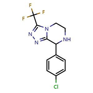 8-(4-Chlorophenyl)-3-(trifluoromethyl)-5,6,7,8-tetrahydro-[1,2,4]triazolo[4,3-a]pyrazine