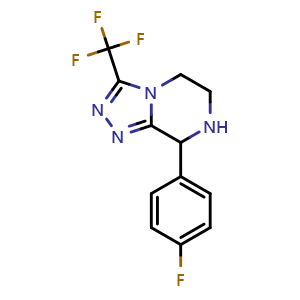 8-(4-Fluorophenyl)-3-(trifluoromethyl)-5,6,7,8-tetrahydro-[1,2,4]triazolo[4,3-a]pyrazine