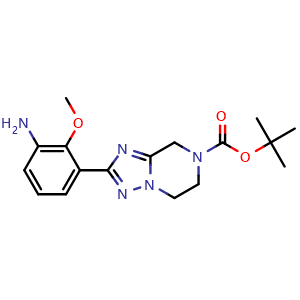 tert-Butyl 2-(3-Amino-2-methoxyphenyl)-5,6-dihydro-[1,2,4]triazolo[1,5-a]pyrazine-7(8H)-carboxylate