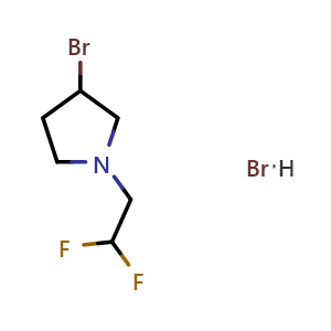 3-Bromo-1-(2,2-difluoroethyl)pyrrolidine Hydrobromide