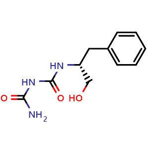 Chemical structure of 1-[[[[(2R)-1-Hydroxy-3-phenyl-2-propyl]amino]carbonyl]amino]formamide , AChemBlock V148817