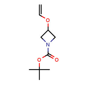 Chemical structure of 1-Boc-3-(vinyloxy)azetidine , CAS 1254477-65-0, AChemBlock V148908