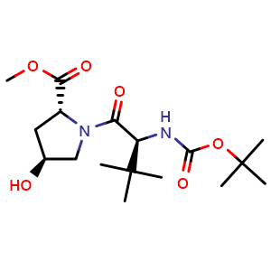 Methyl (2R,4S)-1-[(S)-2-(Boc-amino)-3,3-dimethylbutanoyl]-4-hydroxypyrrolidine-2-carboxylate