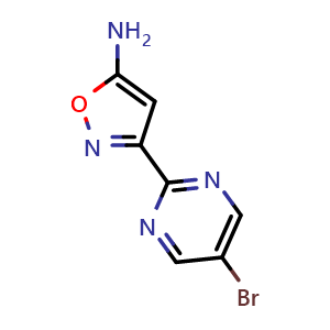 5-Amino-3-(5-bromo-2-pyrimidinyl)isoxazole