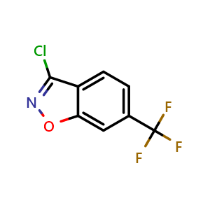 Chemical structure of 3-Chloro-6-(trifluoromethyl)benzisoxazole , CAS 1785444-86-1, AChemBlock V149051