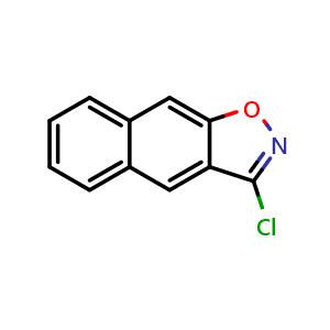 Chemical structure of 3-Chloronaphtho[2,1-d]isoxazole , AChemBlock V149053