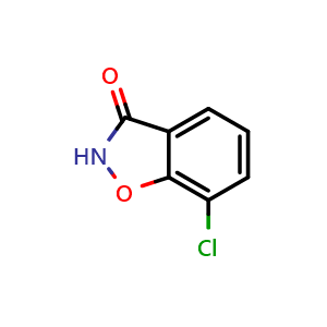 Chemical structure of 7-Chlorobenzisoxazol-3(2H)-one , CAS 51294-56-5, AChemBlock V149061