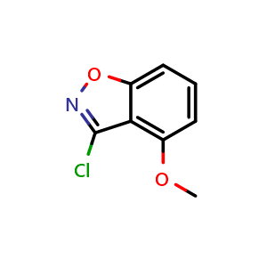 Chemical structure of 3-Chloro-4-methoxybenzisoxazole , CAS 1352893-38-9, AChemBlock V149064