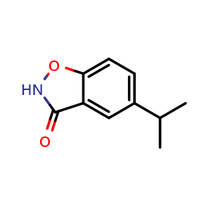 Chemical structure of 5-Isopropylbenzisoxazol-3(2H)-one , AChemBlock V149069
